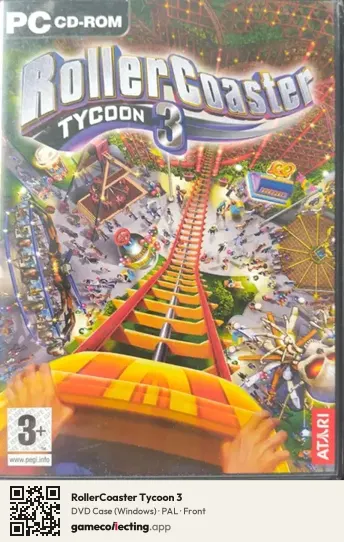 RollerCoaster Tycoon 3 Computer, PAL box front
