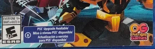 Transformers: EarthSpark: Expedition, the ESRB box on its front