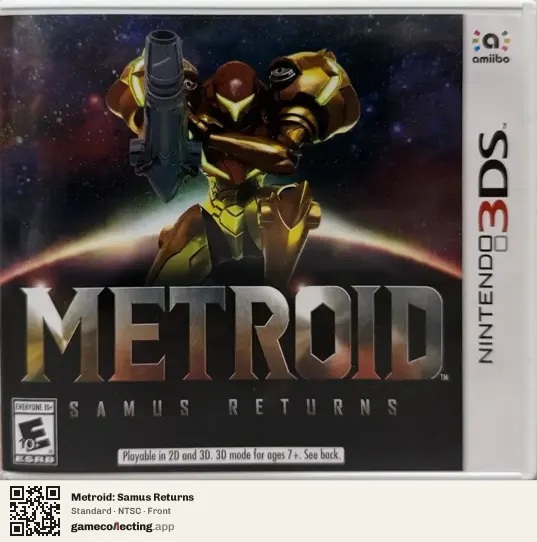 Metroid: Samus Returns Nintendo 3DS, NTSC box front