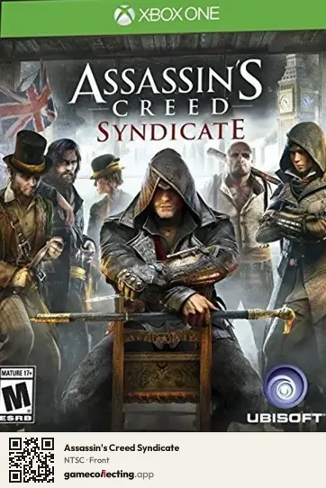 Assassin's Creed Syndicate Xbox One, NTSC box front