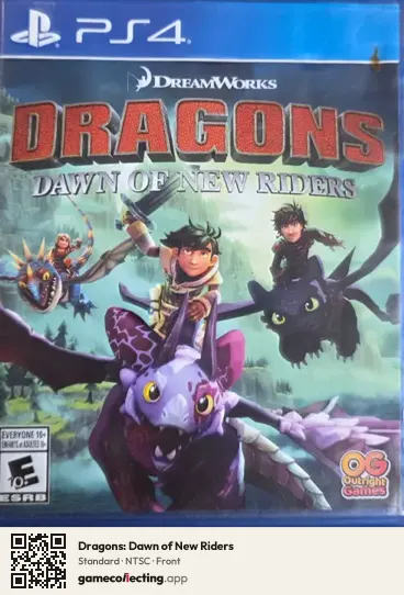 Dragons: Dawn of New Riders PlayStation 4, NTSC box front