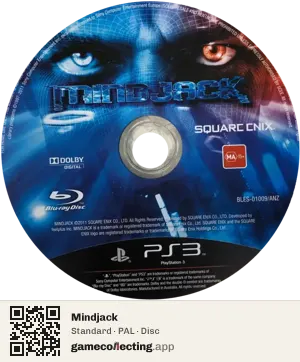 Mindjack PlayStation 3, PAL disc