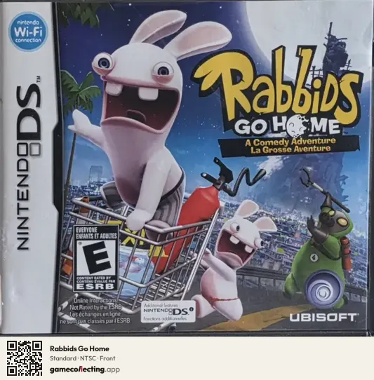 Rabbids Go Home Nintendo DS, NTSC box front