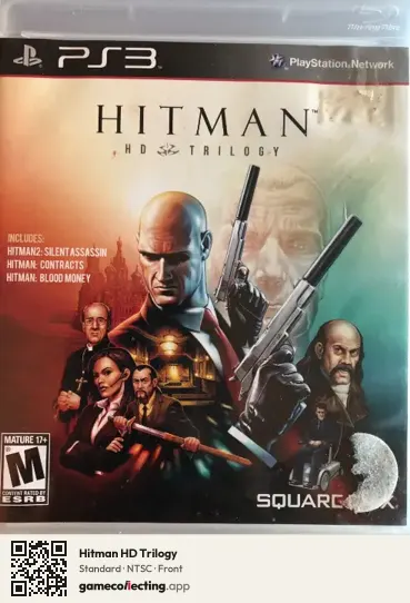 Hitman HD Trilogy PlayStation 3, NTSC box front