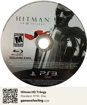 Hitman HD Trilogy PlayStation 3, NTSC disc