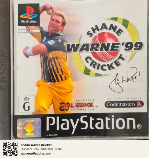 Shane Warne Cricket PlayStation, Australia box front