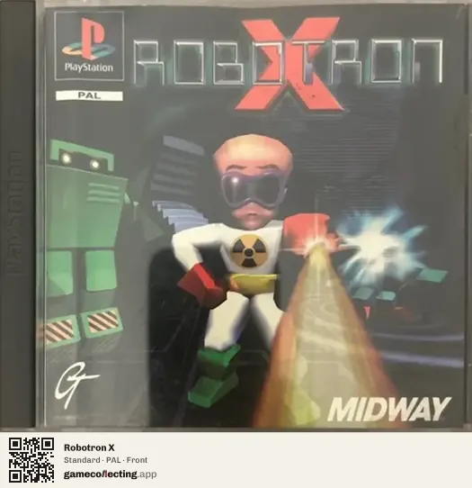 Robotron X PlayStation, PAL box front