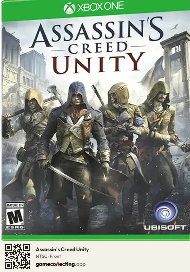 Assassin's Creed Unity Xbox One, NTSC box front