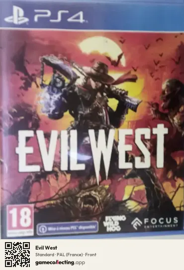 Evil West PlayStation 4, France box front