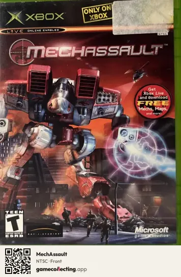 MechAssault Xbox, NTSC box front