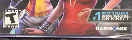 Dance Central 3, the ESRB box on its front