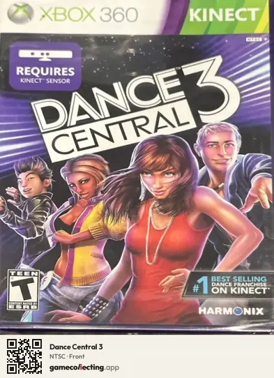 Dance Central 3 Xbox 360, NTSC box front