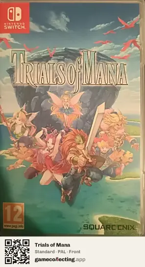 Trials of Mana Nintendo Switch, PAL box front