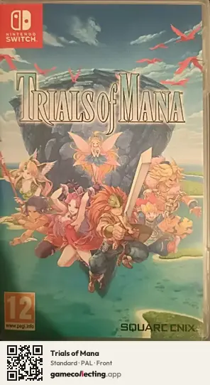 Trials of Mana Nintendo Switch, PAL box front