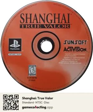 Shanghai: True Valor PlayStation, NTSC disc