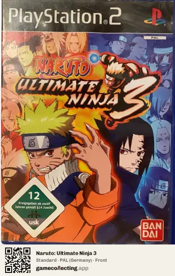 Naruto: Ultimate Ninja 3 PlayStation 2, Germany box front