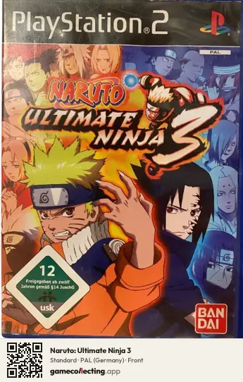 Naruto: Ultimate Ninja 3 PlayStation 2, Germany box front