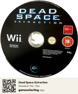 Dead Space: Extraction Nintendo Wii, PAL disc