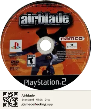 Airblade PlayStation 2, NTSC disc