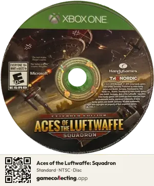 Aces of the Luftwaffe: Squadron Xbox One, NTSC disc