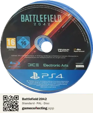 Battlefield 2042 PlayStation 4, PAL disc