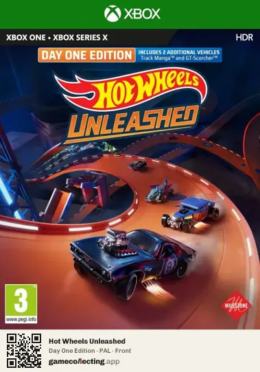 Hot Wheels Unleashed Xbox One, PAL box front