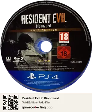Resident Evil 7: Biohazard PlayStation 4, PAL disc