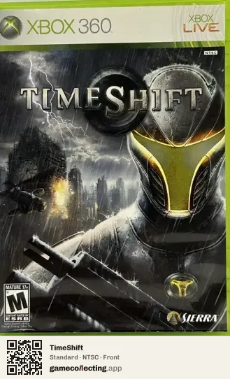 TimeShift Xbox 360, NTSC box front