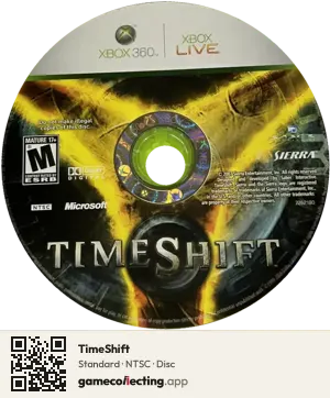 TimeShift Xbox 360, NTSC disc