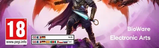 Dragon Age: The Veilguard, the PEGI square on its front