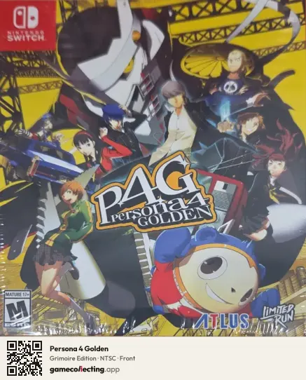 Persona 4 Golden Nintendo Switch, NTSC box front