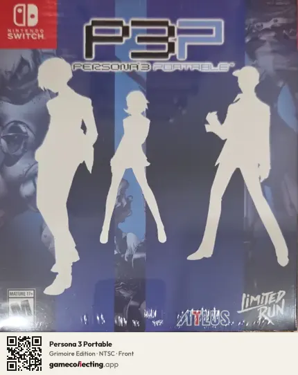 Persona 3 Portable Nintendo Switch, NTSC box front