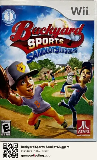 Backyard Sports: Sandlot Sluggers Nintendo Wii, NTSC box front