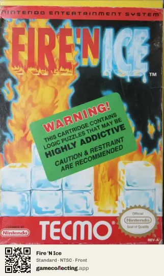 Fire 'N Ice Nintendo Entertainment System, NTSC box front