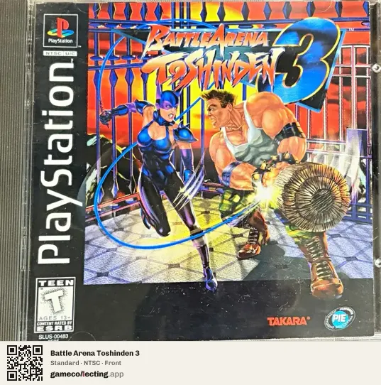 Battle Arena Toshinden 3 PlayStation, NTSC box front