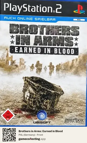 Brothers in Arms: Earned in Blood PlayStation 2, Germany box front