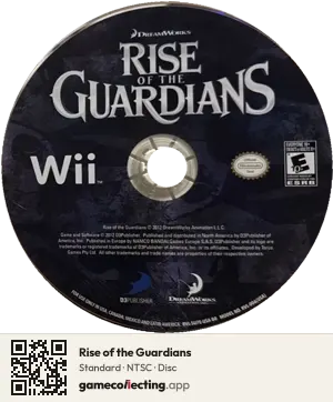 Rise of the Guardians Nintendo Wii, NTSC disc