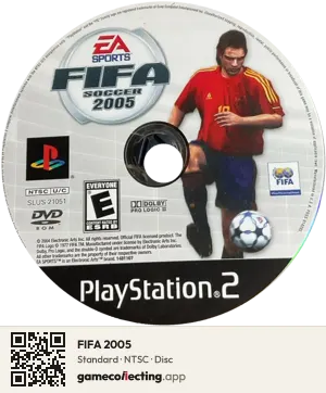 FIFA 2005 PlayStation 2, NTSC disc