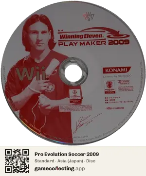 Pro Evolution Soccer 2009 Nintendo Wii, Asia disc