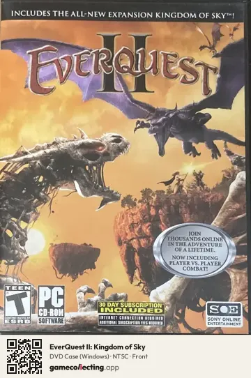 EverQuest II: Kingdom of Sky Computer, NTSC box front