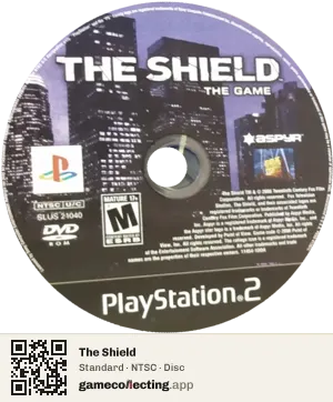 The Shield PlayStation 2, NTSC disc