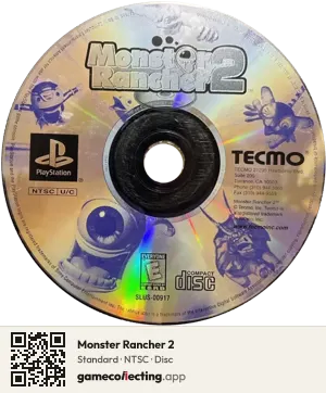 Monster Rancher 2 PlayStation, NTSC disc