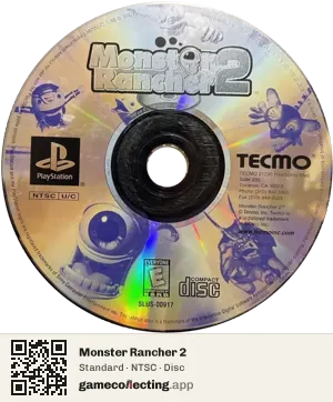 Monster Rancher 2 PlayStation, NTSC disc