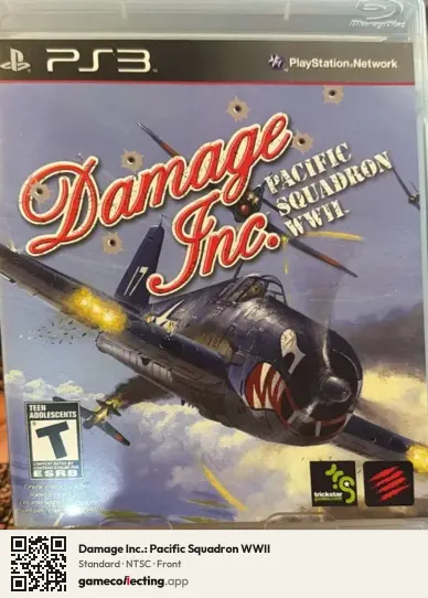 Damage Inc.: Pacific Squadron WWII PlayStation 3, NTSC box front