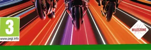 MotoGP 25, the PEGI square on its front