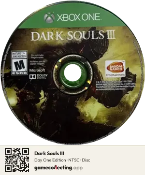 Dark Souls III Xbox One, NTSC disc