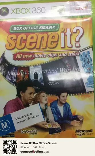 Scene It? Box Office Smash Xbox 360, PAL box front