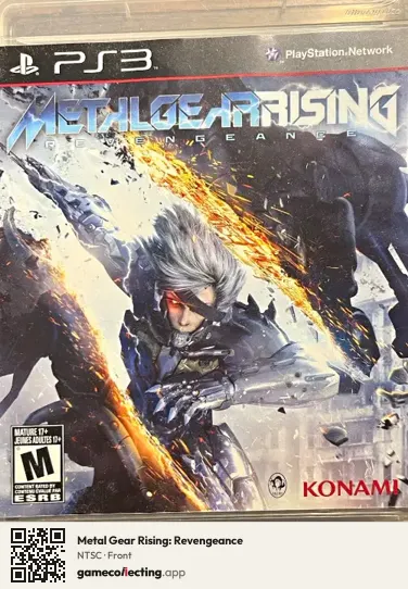 Metal Gear Rising: Revengeance PlayStation 3, NTSC box front