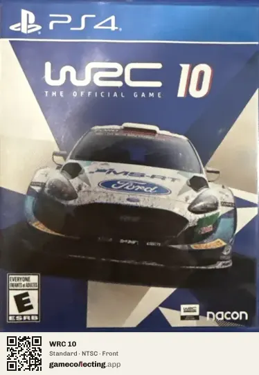 WRC 10 PlayStation 4, NTSC box front