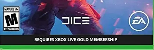 Battlefield V, the ESRB box on its front